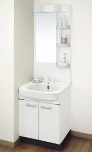 タカラ/洗面化粧台/スーリア/間口600mm/ホーローボウル/1面鏡/扉タイプ/2バブル式混合栓[S-HBDN060SXA)][SHC-60MKEA] 