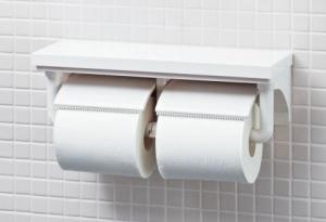 LIXIL/ 棚付2連紙巻器/芯無対応2連/インテリアリモコン対応[CF-AA64/WA]