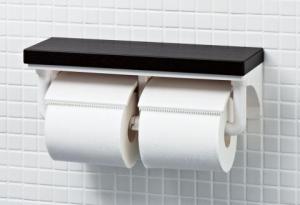 LIXIL/棚付2連紙巻器/高耐荷重タイプ/芯無対応2連/インテリアリモコン対応[CF-AA64KUT/LD]