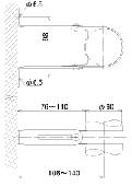 TAKEMURA　伸縮式固定バンド丸/給水栓類オプション/伸縮タイプ[SM-CS]