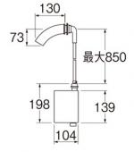 SANEI 　自動横水栓/発電仕様/節水水栓 [EY100HE-13]