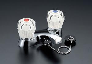LIXIL/ 洗面器・手洗器用水栓金具/センターセットタイプ/一般水栓/2ハンドル混合水栓/ゴム栓式/一般地[LF-275A-G]
