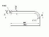 SANEI /埋込シャワ/シャワパイプ シャワーアーム[S104-63X2]