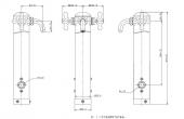 カクダイ/庭園水栓柱/ステンレス混合栓柱[624-202] 