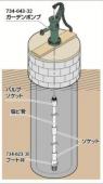 カクダイ 　手押ポンプ/ガーデンポンプ/台つき　[734-043-32] 