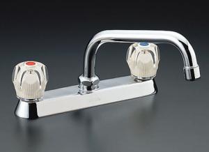 LIXIL/キッチン用水栓金具/ツーホールタイプ/一般水栓/2ハンドル混合水/Gハンドル/一般地[SF-130F-G]