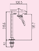 スギコ産業/グラスフィラー/デッキマウント式/立水栓　[TO-1238-S]【代引き不可】　