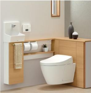 TOTO /レストパルF/L型/床排水/Sサイズ/ウォシュレット/アプリコット/すっきり収納タイプ/キャビネット奥行320㎜ [UWFBB1LBS32NN1FBA]