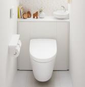 TOTO /レストパルF/L型/床排水/Sサイズ/ウォシュレット/アプリコット/すっきり収納タイプ/キャビネット奥行320㎜ [UWFBB1LBS32NN1FBA]