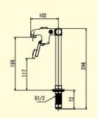 スギコ産業/ 立形/グラスフィラー/立水栓/据付型[TO-2030T]