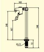 スギコ産業/立形/グラスフィラー/立水栓/据付型[TO-2030TL]