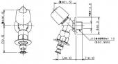 カクダイ 洗濯用水栓金具(ストッパー、送り座つき)/逆止なし 721-517K-13