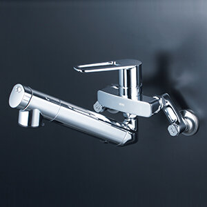 浄水器内蔵/KVK/eレバー/壁付きタイプ/混合水栓[ MSK110KEJST2]