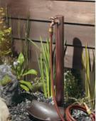 カクダイ/庭園水栓柱/ステンレス水栓柱(丸型)//ブロンズ[624-041] 