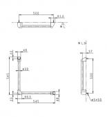 janis/アクセサリーバーL型/ホワイト[NA11C]