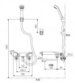 KVK/ 浴室シャワー水栓金具/サーモスタット式シャワー/フルメタルseries[KF880T]